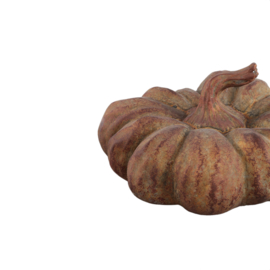 734737 | Yunis pumpkin shaped statue L - rust | PTMD