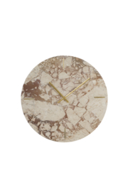 7112317 | Wandklok Ø34 cm JENAY - burgundy/crème | Light & Living - Binnenkort verwacht!