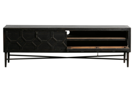 800075-Z | Bequest TV-meubel hout zwart | BePureHome