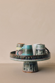 KST0322 | 70s ceramics: bowl on base, birthstone | HKliving - Eind oktober verwacht!