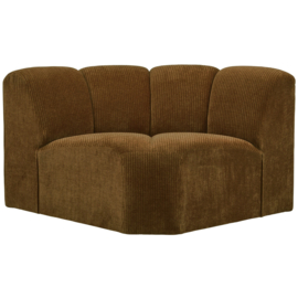 377458-H | Mojo hoekelement - ribstof honinggeel | WOOOD
