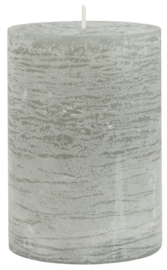 4176-18 | Rustic candle - light grey Ø:7 H:10 | Ib Laursen 