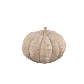 734732 | Yunis pumpkin shaped statue M - beige | PTMD 