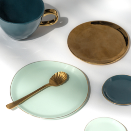 105247 | UNC Good Morning small plate Ø9 cm - blue green | Urban Nature Culture 