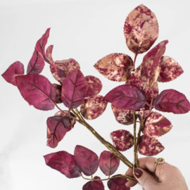 BZ7201 | Kunsttak bladeren - ruby | HomeBound by KY