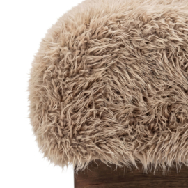 737182 | Hair bench with wooden legs - brown | PTMD