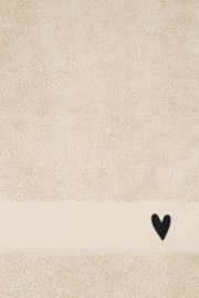 Keukenset streep love hartjes - zand | Zusss 