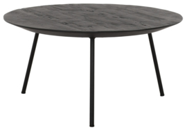 HI 301155 | Salontafel Jupiter zwart large - Ø60 cm  | DTP Home