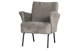  801138-T | Muse fauteuil - grof geweven stof taupe | BePureHome
