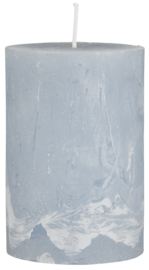 78023-68 | Rustic candle - dusty blue Ø:6.8 H:10 | Ib Laursen 