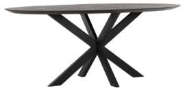 BT 611381 | Timeless Black eettafel Shape 200 cm - ovaal | DTP Home