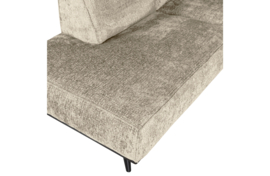 378652-WH | Statement hoekbank links - structure velvet wheatfield | BePureHome