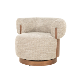 96613 | Fauteuil Nila - taupe Vanu | Eleonora