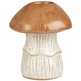 92216-14 | Candle holder mushroom - brown | Ib Laursen