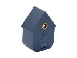 KA6095DB | Sound box modern cuckoo - dark blue | Karlsson by Present Time - In juli weer verwacht!