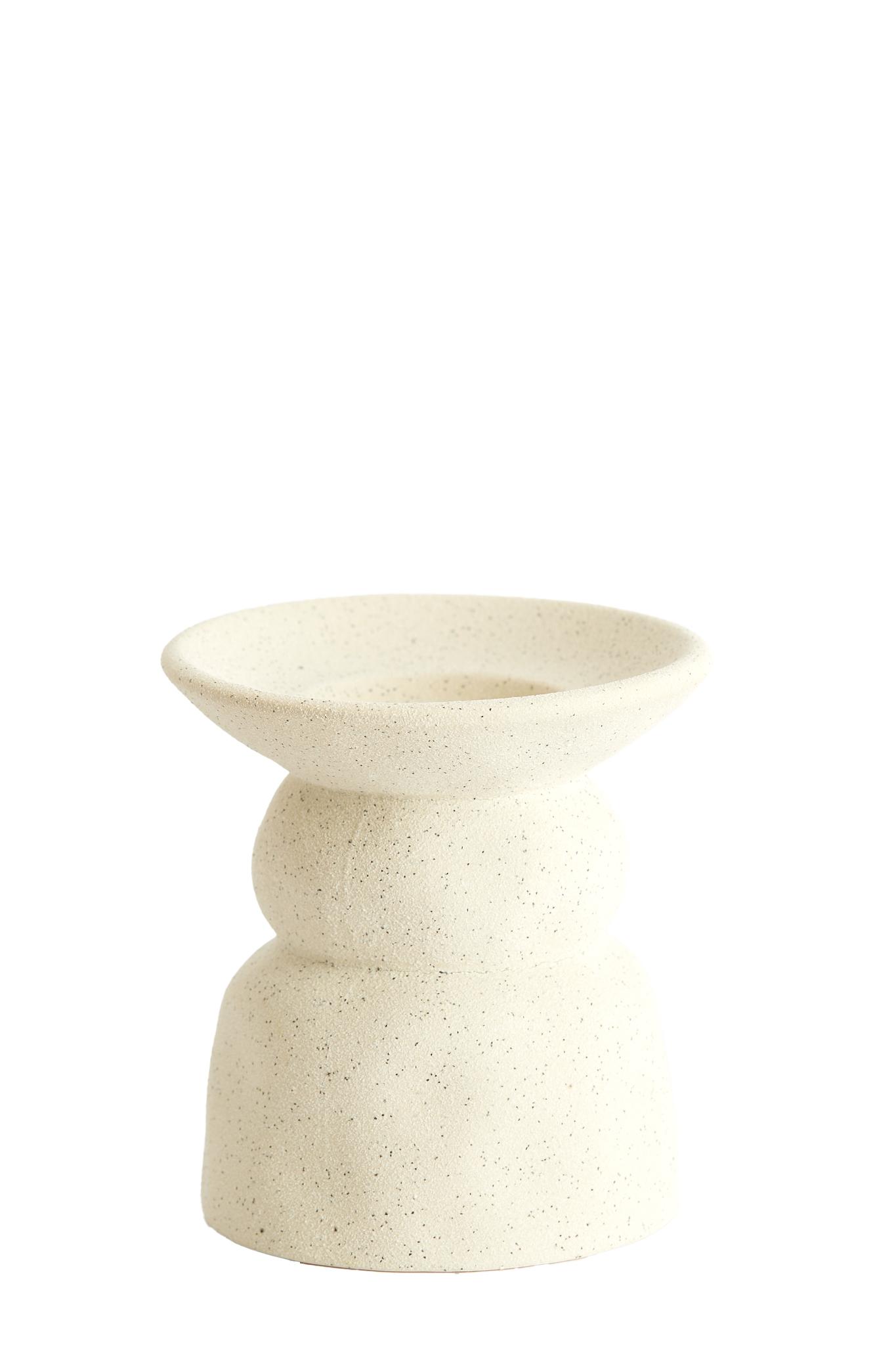 6079743 | Kandelaar Ø11,5x12,5 cm ATRANI - mat crème | Light & Living - Binnenkort verwacht!
