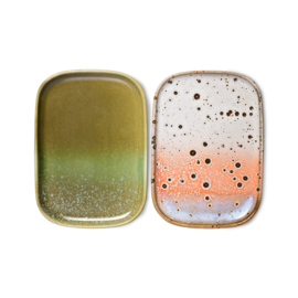 ACE7122 | 70s ceramics: small trays, atlas (set of 2) | HKliving 