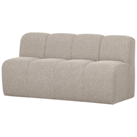377462-EM | Mojo eetbank met rugleuning 164cm - bouclé beige melange | WOOOD