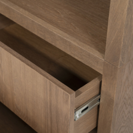96274 | Kabinet Helsinki 150x220cm 2-delig 3-drs. 2 laden - lichtbruin | Eleonora