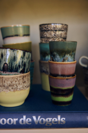 KST0280 | 70s ceramics: ristretto mugs, nostalgia (set of 4) | HKliving - Medio oktober verwacht!