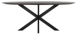 BT 611381 | Timeless Black eettafel Shape 200 cm - ovaal | DTP Home