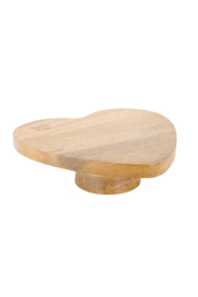 Serveerplank hout hart happy home - naturel | Zusss 