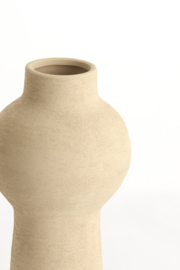 5789561 | Vaas deco Ø13,5x27,5 cm YECLA - lichtbruin | Light & Living - Binnenkort verwacht!