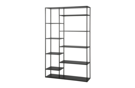 373643-Z | June metalen rek 120 cm - zwart | WOOOD Exclusive