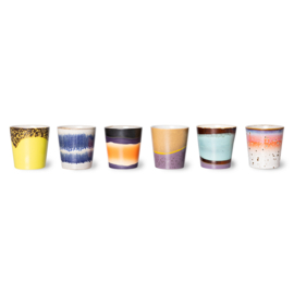 ACE7124 | 70s ceramics: coffee mugs, pluto (set of 6) | HKliving