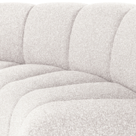 377902- CM | Mojo eetbank half ronde hoek met rugleuning - boucle ecru | WOOOD