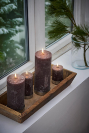 78023-89 | Rustic candle - chocolate Ø:6.8 H:10 | Ib Laursen - Binnenkort verwacht!