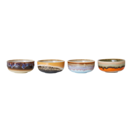 ACE7261 | 70s ceramics: tapas bowls, crystal (set of 4) | HKliving - Weer verwacht in juni!