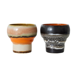 ACE7267 | 70s ceramics: lungo mugs, Basalt (set of 2) | HKliving 