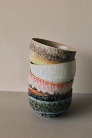 KST0296 | 70s ceramics: noodle bowl, lotus | HKliving - Eind oktober verwacht!