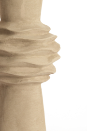 5760161 | Vaas deco Ø24,5x73 cm OLIVORA - lichtbruin | Light & Living (alleen afhalen)