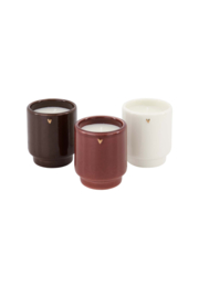 Set van 3 keramieken geurkaarsen in koker let your heart fill with joy - multicolor | Zusss - Binnenkort verwacht!