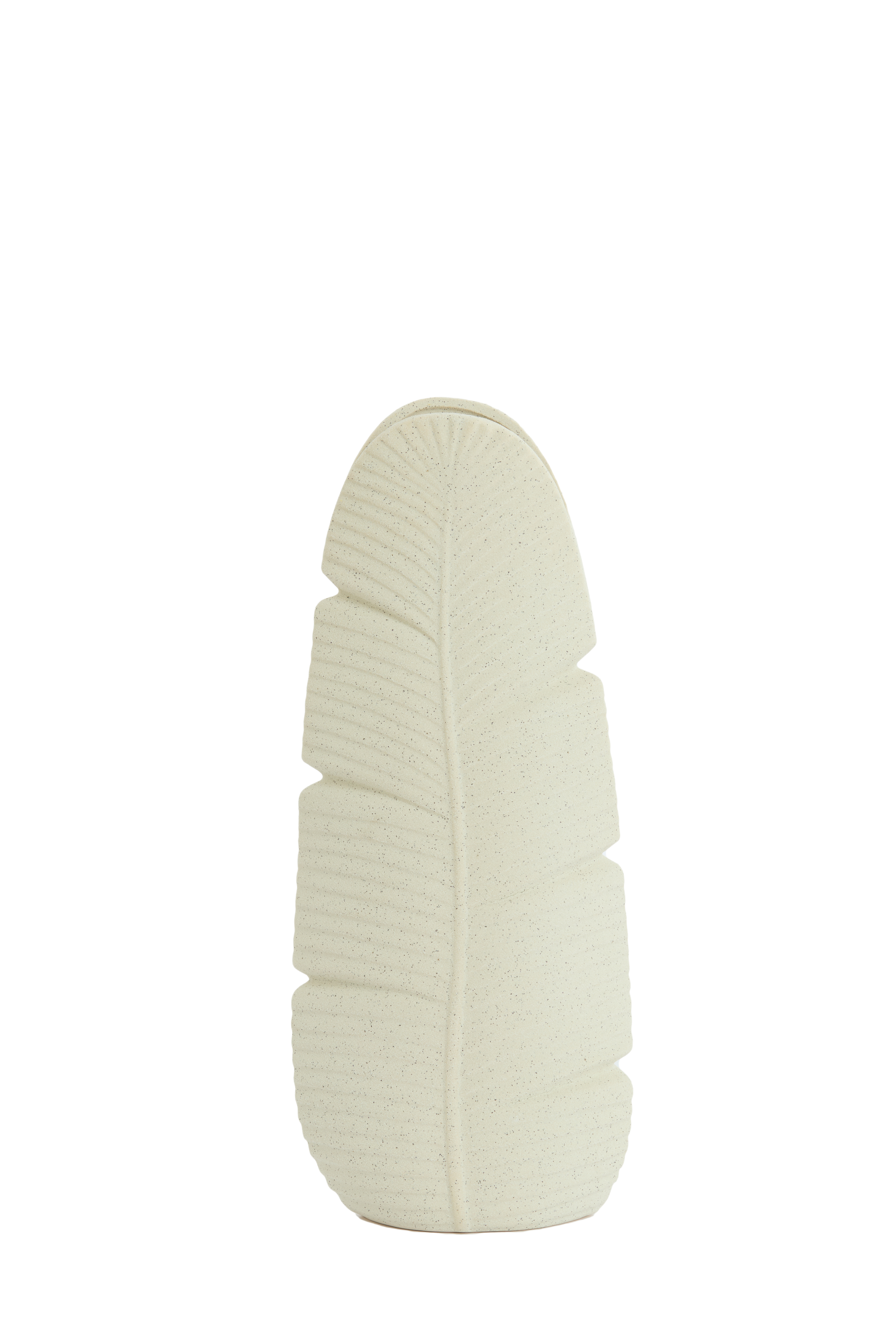 5813843 | Vaas deco 16x10x38,5 cm LOU - keramiek mat crème | Light & Living
