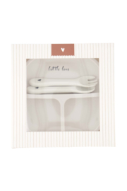 Eetsetje little love - zand | Zusss 