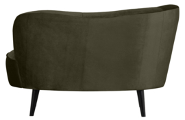 340475-156 | Sara lounge fauteuil links - fluweel warm groen | WOOOD