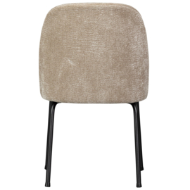 800816-SA | Vogue eetkamerstoel - 3D Chenille sand | BePureHome