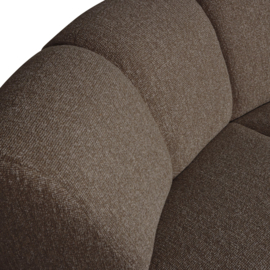 377458-BM | Mojo hoekelement - bouclé bruin melange | WOOOD