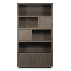 96266 | Kabinet Helsinki 120x220cm 4-drs. - bruin | Eleonora
