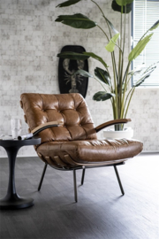 97622 | Fauteuil Bastiaan - cognac java leder | Eleonora