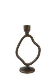 6085861 | Kandelaar 14x9x25,5 cm JEZRA - mat bruin/brons | Light & Living