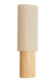 1896784 | Tafellamp 30x20x94 cm LASLO - hout naturel+linnen | Light & Living