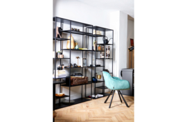 373643-Z | June metalen rek 120 cm - zwart | WOOOD Exclusive