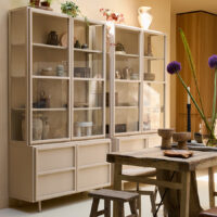 Vitrinekast Langley  - Zand | New Routz
