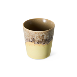 KST0241 | 70s ceramics: coffee mug, custard | HKliving - Eind oktober verwacht!