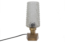 Charge tafellamp - metaal/glas antique brass | BePureHome