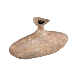 735397 | Coldin vase oval S - taupe | PTMD 